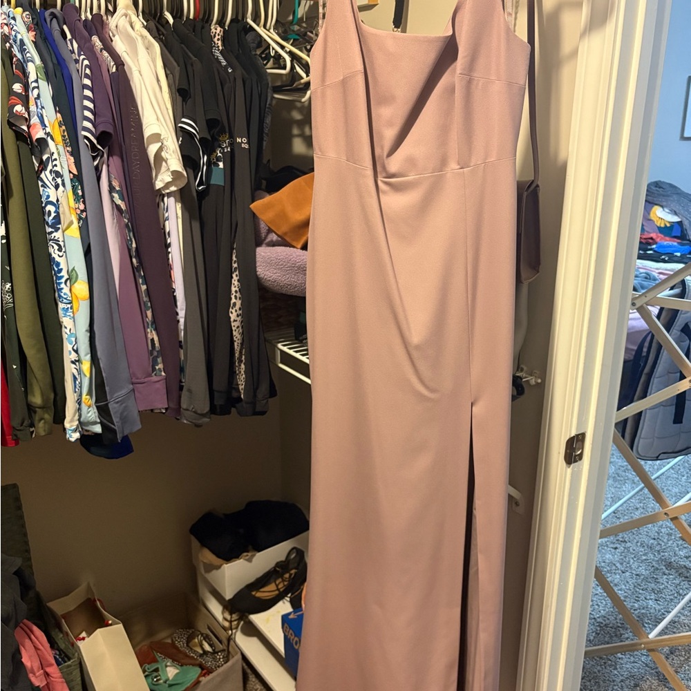 BHLDN Mauve Bridesmaid Dress - Picture 4 of 5